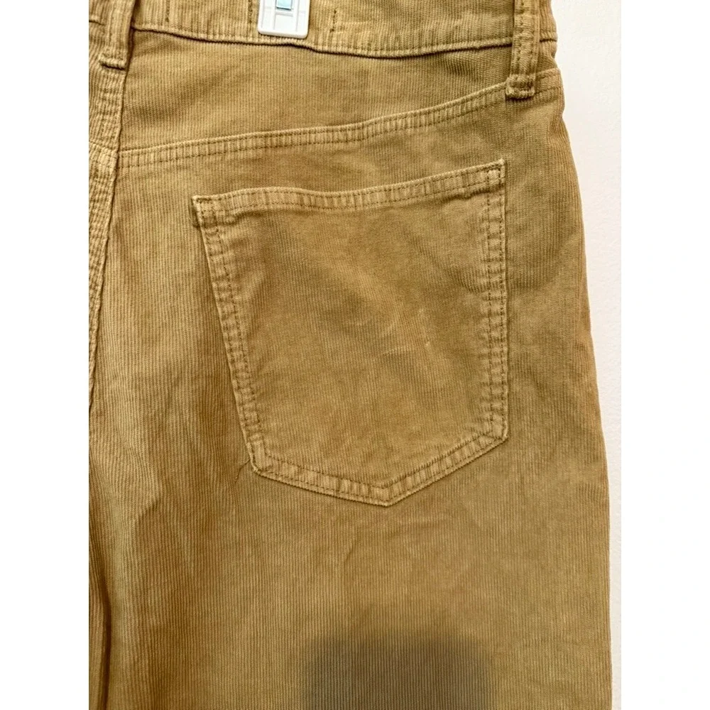 Universal Thread Easy Barrel Corduroy Pants Tan Brown High Rise 16R New